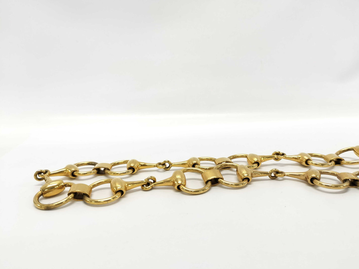 GUCCI 3. T★Gucci Horsebit Chain Belt Old Gucci Other Accessories