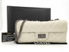 CHANEL Caviar Skin 2.55 Chain Shoulder Single Flap White Shoulder Bag