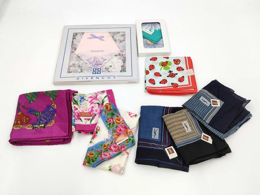  Yves Saint Laurent Givenchy/Vivienne Westwood/KENZO/Celine Unused Handkerchief Set Other Accessories