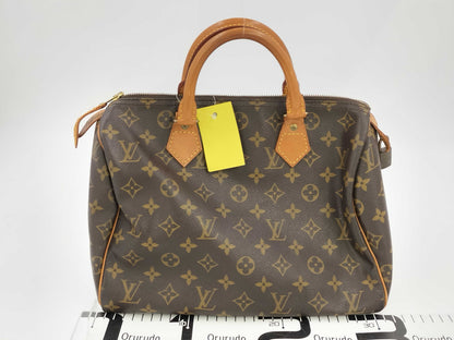 LOUIS VUITTON Monogram M41108 Speedy 30 Handbag with Cadena