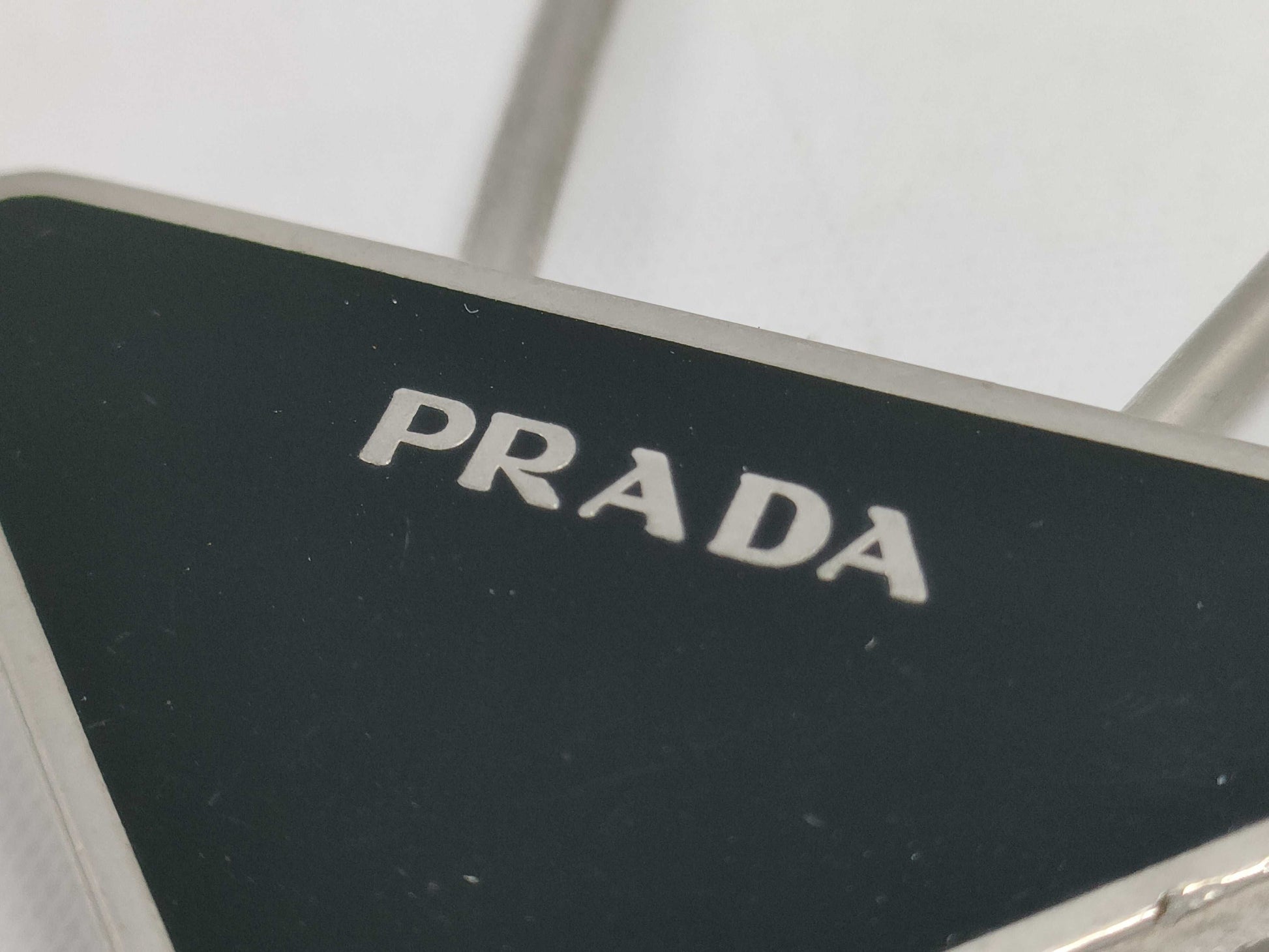PRADA Triangle Charm M713 Silver Color Other Accessories