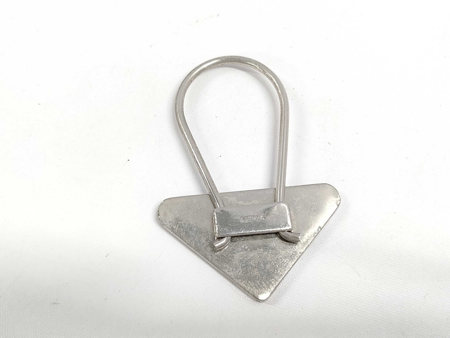 PRADA Triangle Charm M713 Silver Color Other Accessories