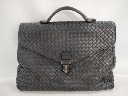 BOTTEGA VENETA Intrecciato Briefcase with Lock Handbag