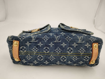 LOUIS VUITTON Monogram Denim Buggy PM Shoulder Bag
