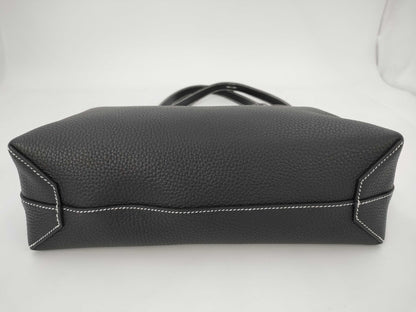 HERMES Cabasellier 31 Trion Black W-Engraved Shoulder Bag