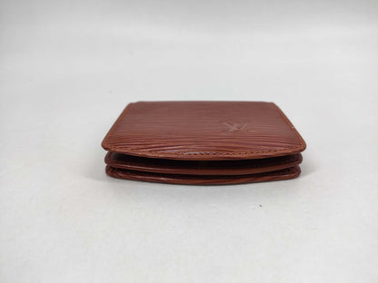 LOUIS VUITTON Epi Cubetto Spool Kenyan Brown Coin Case
