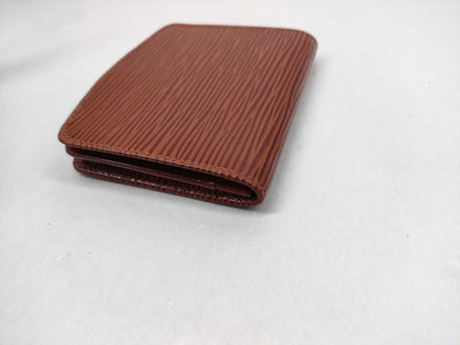 LOUIS VUITTON Epi Cubetto Spool Kenyan Brown Coin Case