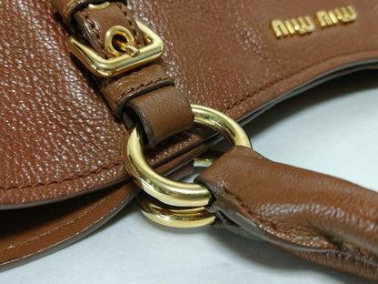 Miu Miu Leather Hand 2WAY ST Missing Handbag