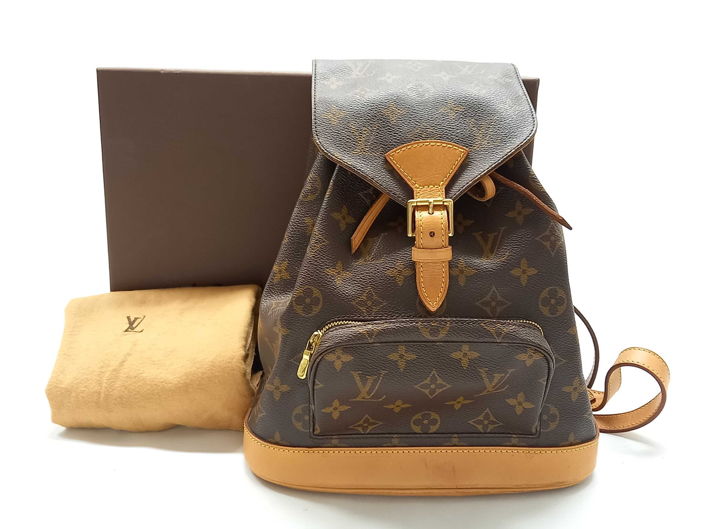 LOUIS VUITTON Monogram M51136 Montsouris MM Backpack with Box