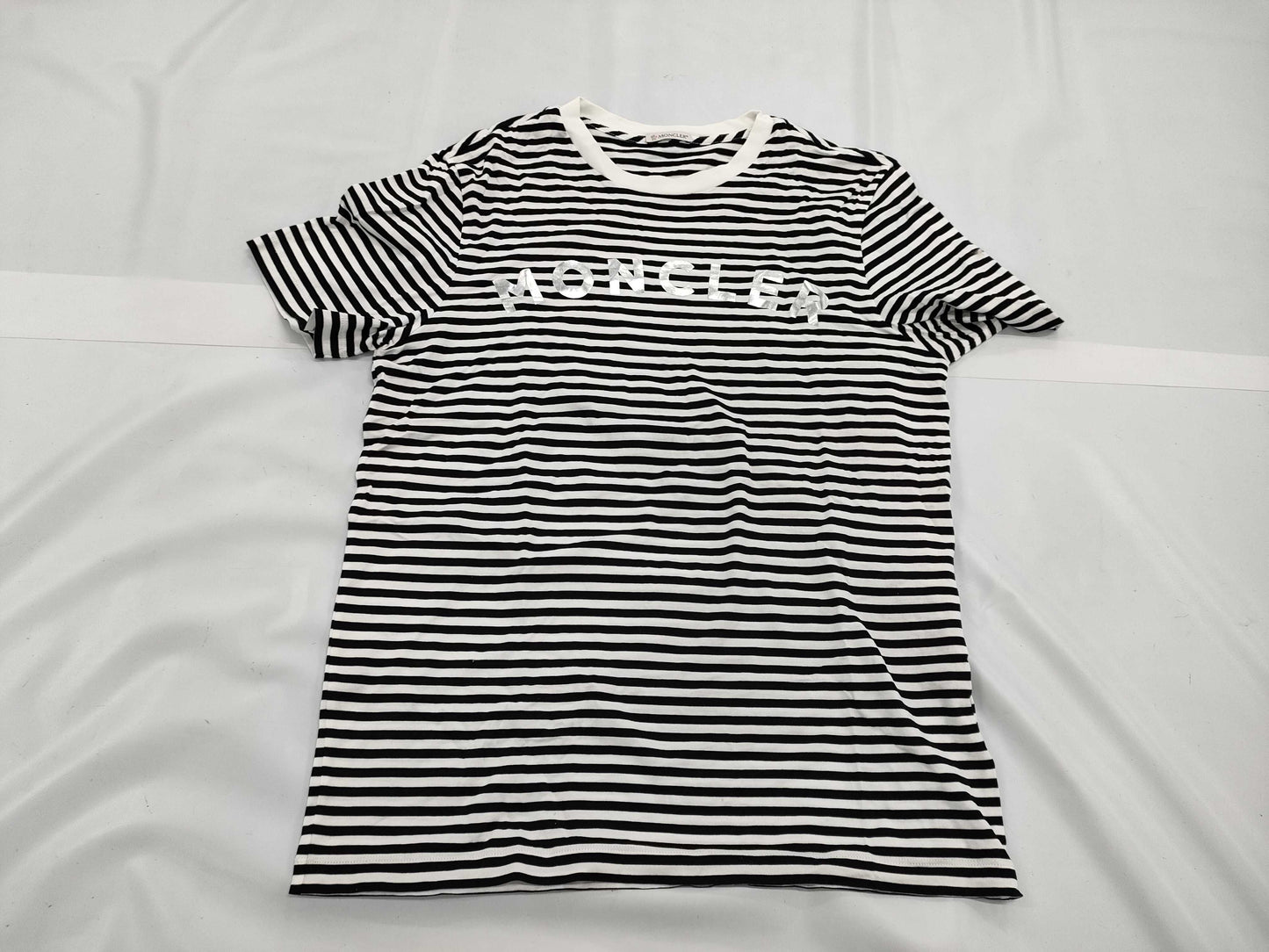 MONCLER Striped Logo T-Shirt *Personalized Tops
