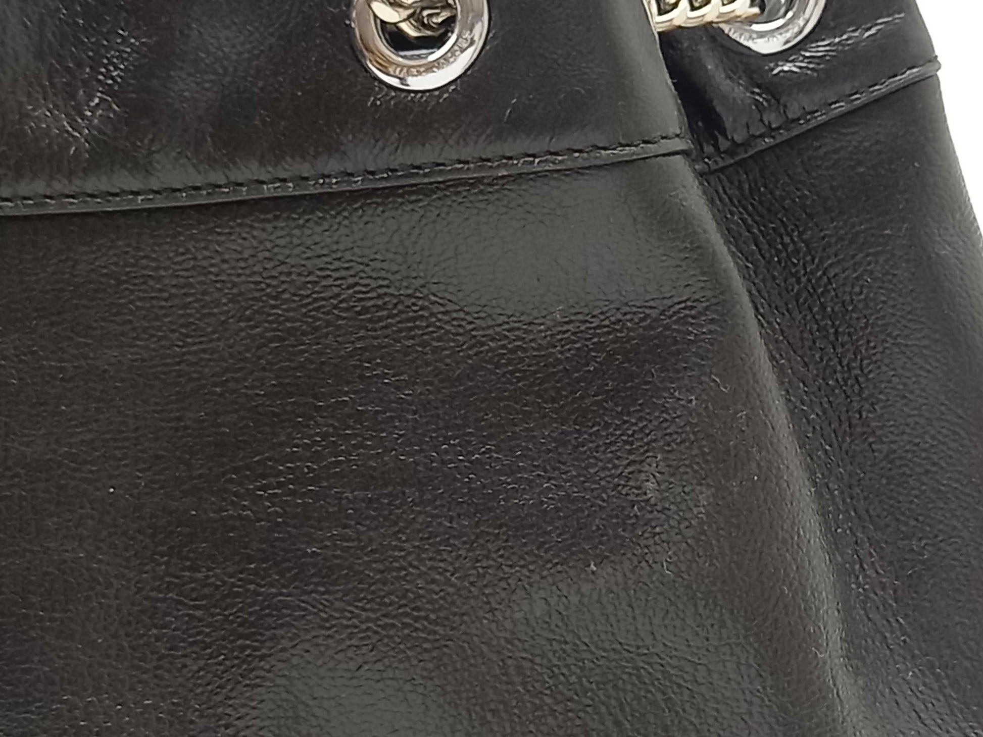 MARC JACOBS Chain Leather Tote Bag
