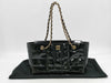 CHANEL Chocolate Bar Enamel Chain Shoulder Bag