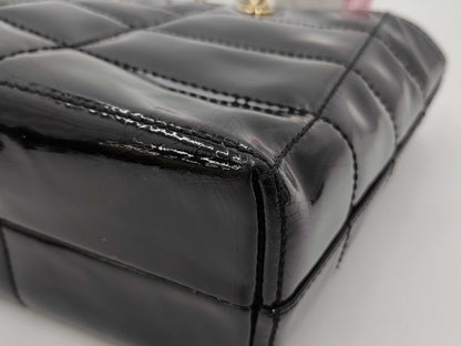 CHANEL Chocolate Bar Enamel Chain Shoulder Bag