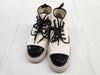 CHANEL White 35 1/2C Coco Sneakers