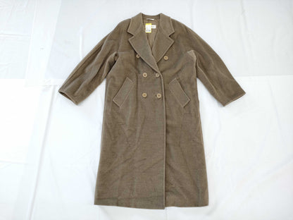 Max Mara Long Coat Beige Wool Coat