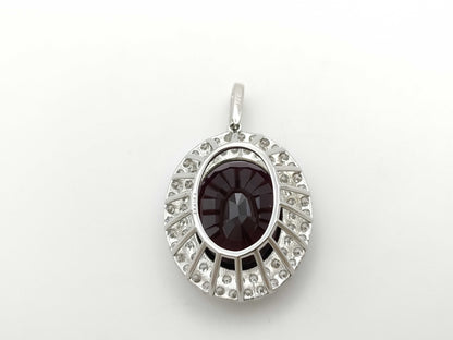 Rubellite 15.887ct D2.05ct Pt950 10.2g Pendant Top 