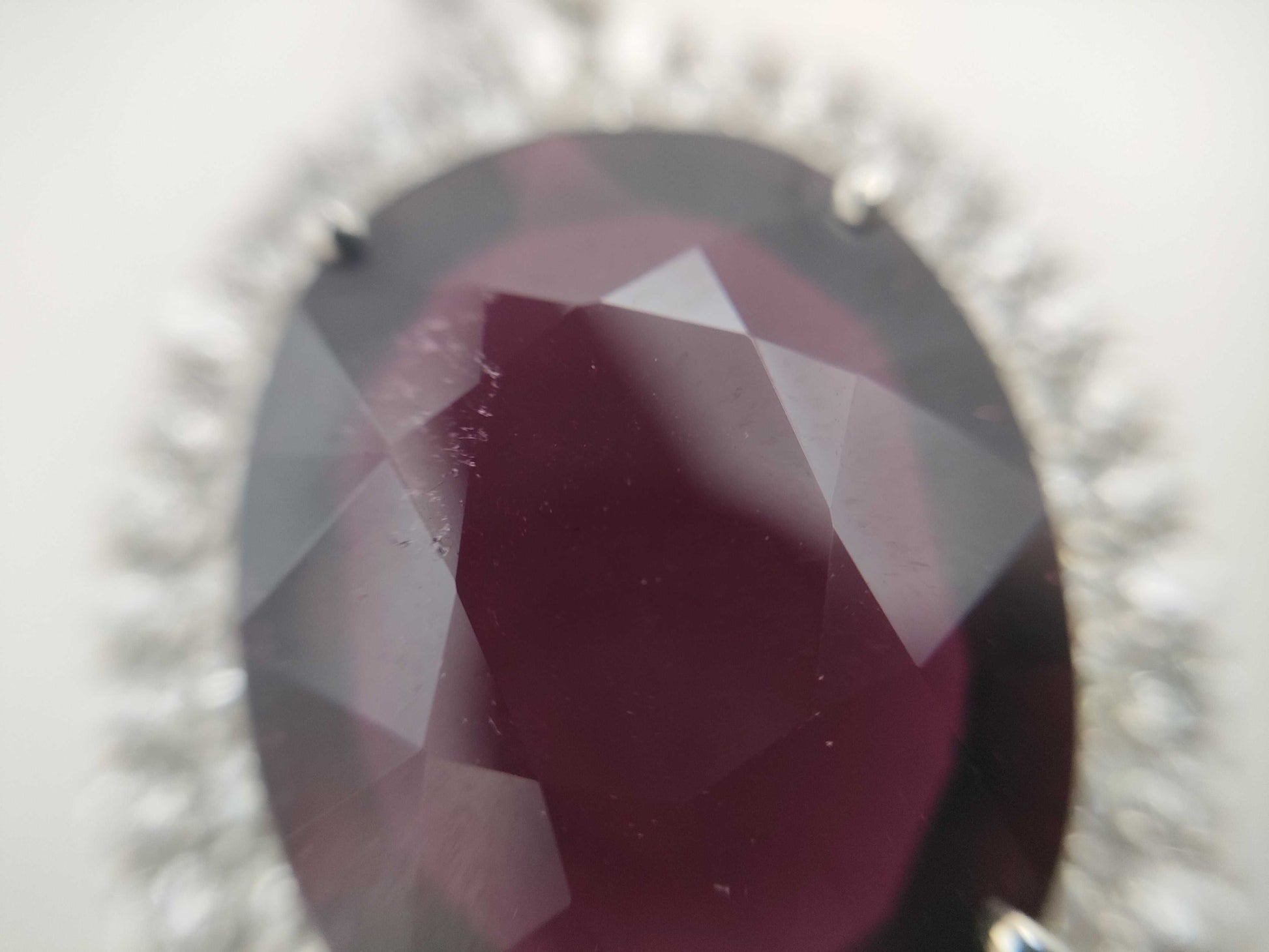 Rubellite 15.887ct D2.05ct Pt950 10.2g Pendant Top 