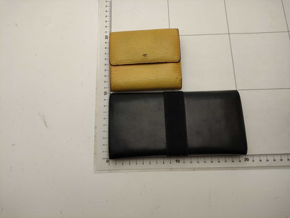 LOUIS VUITTON Damier Azur Wallet Set of 4 Wallets: Vuitton, Chanel, and Ferragamo