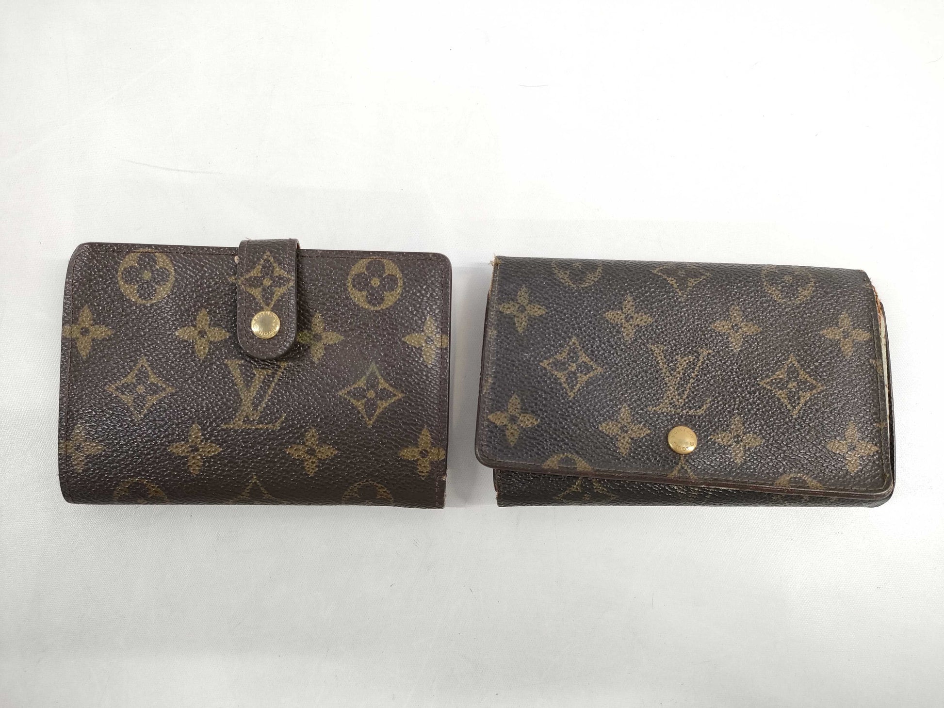 LOUIS VUITTON Monogram Viennois/Tri-fold Wallet 2-Piece Wallet