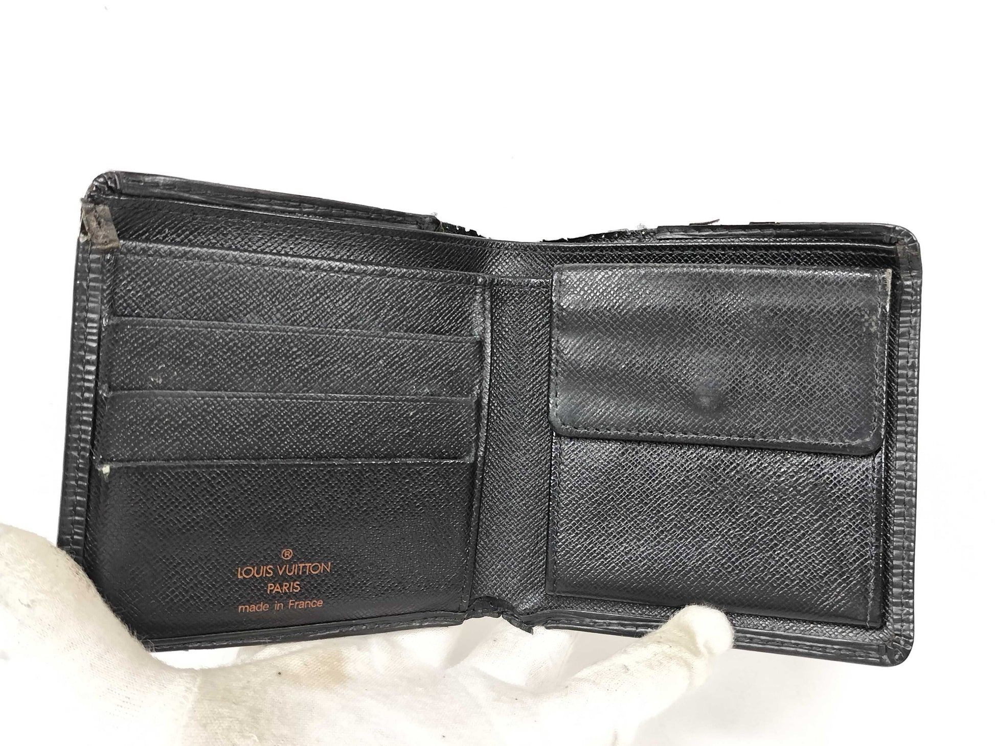LOUIS VUITTON Epi/Taiga Bifold Wallet/Card Case Wallet