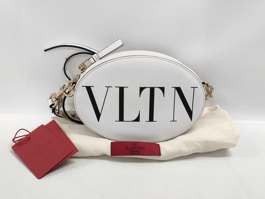 White VLTN Shoulder Bag