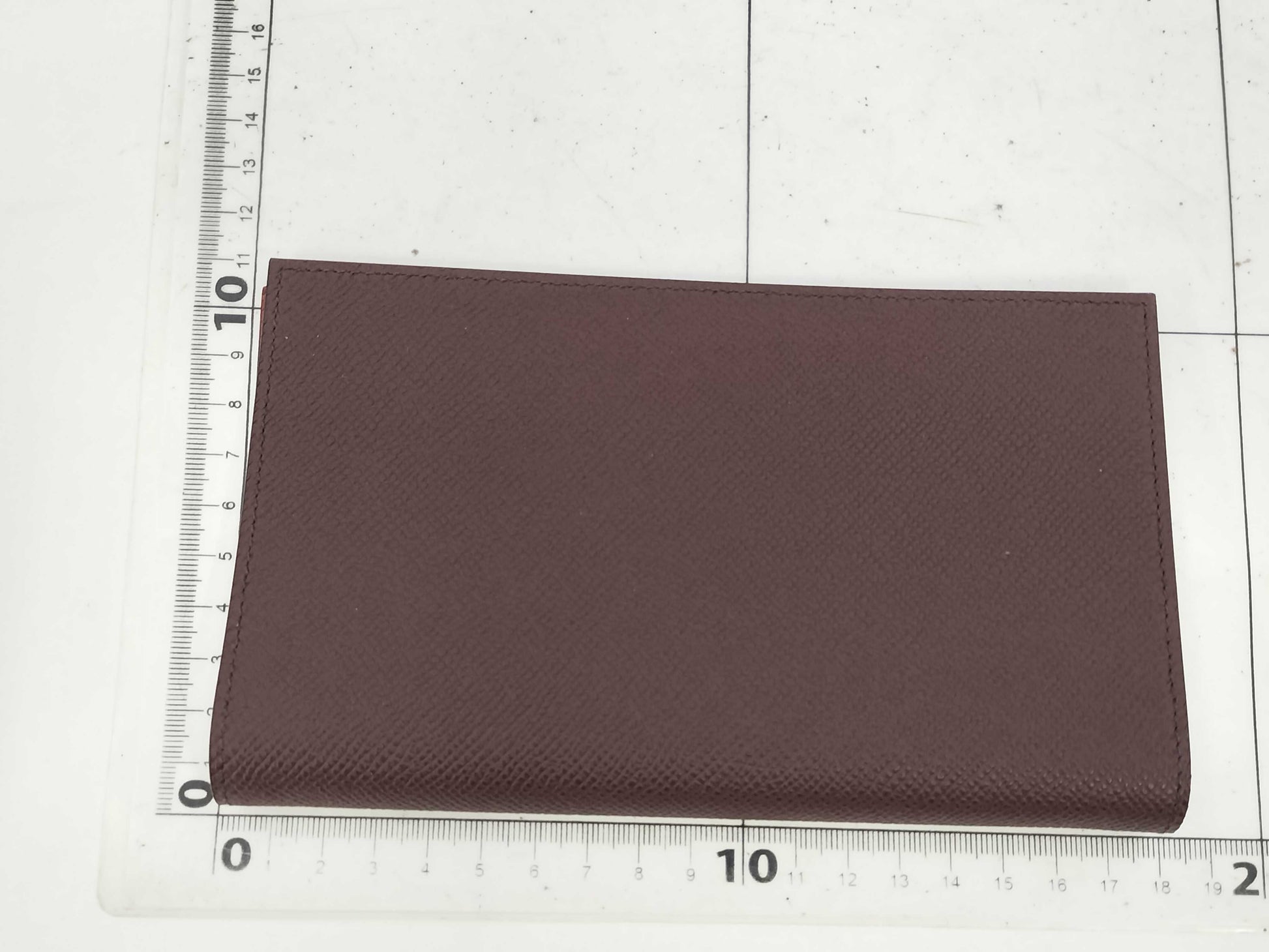 HERMES Ajanda MM Cover Rouge Serie x Cuivable Baikala Wallet