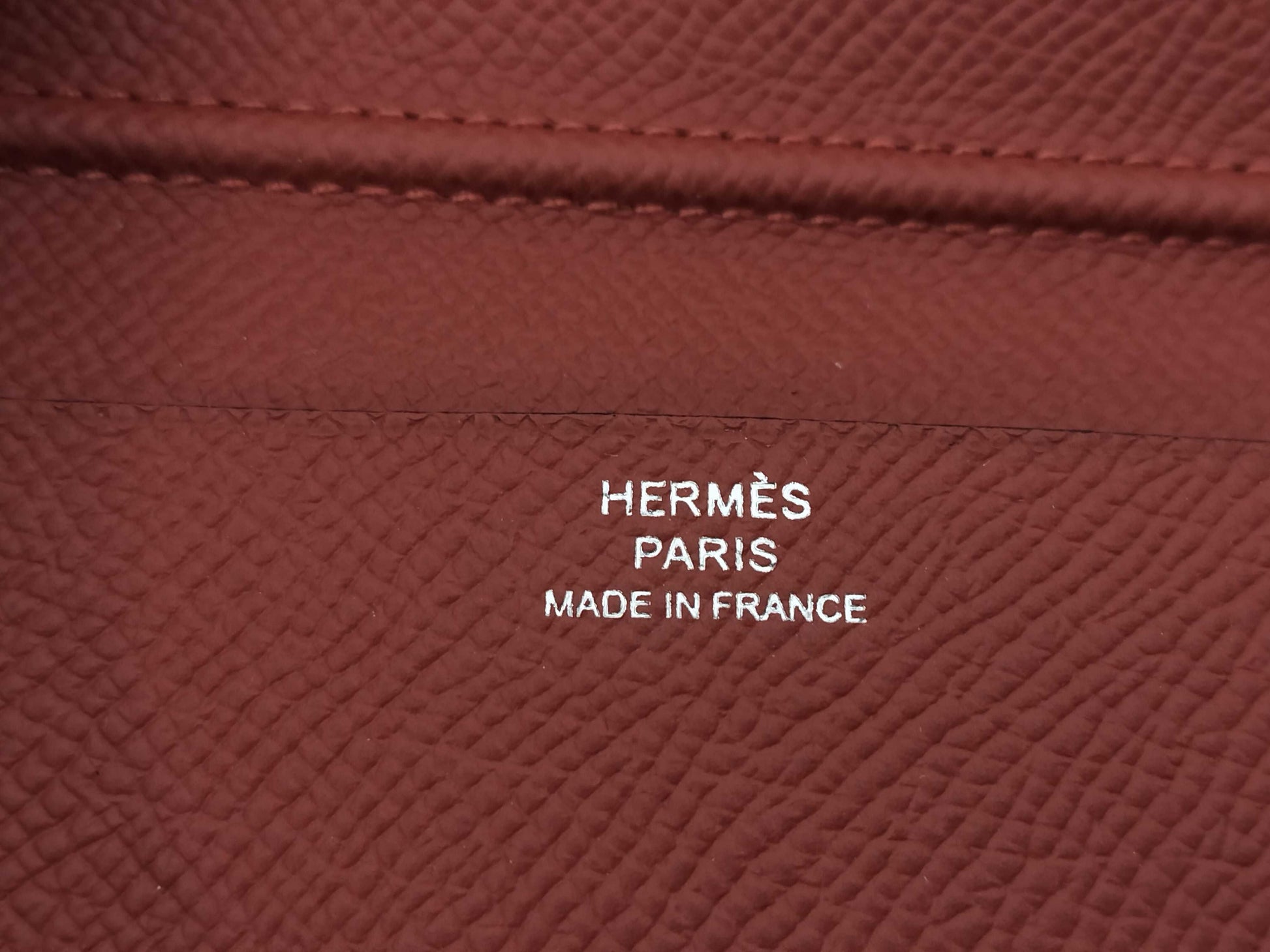 HERMES Ajanda MM Cover Rouge Serie x Cuivable Baikala Wallet