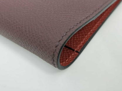 HERMES Ajanda MM Cover Rouge Serie x Cuivable Baikala Wallet