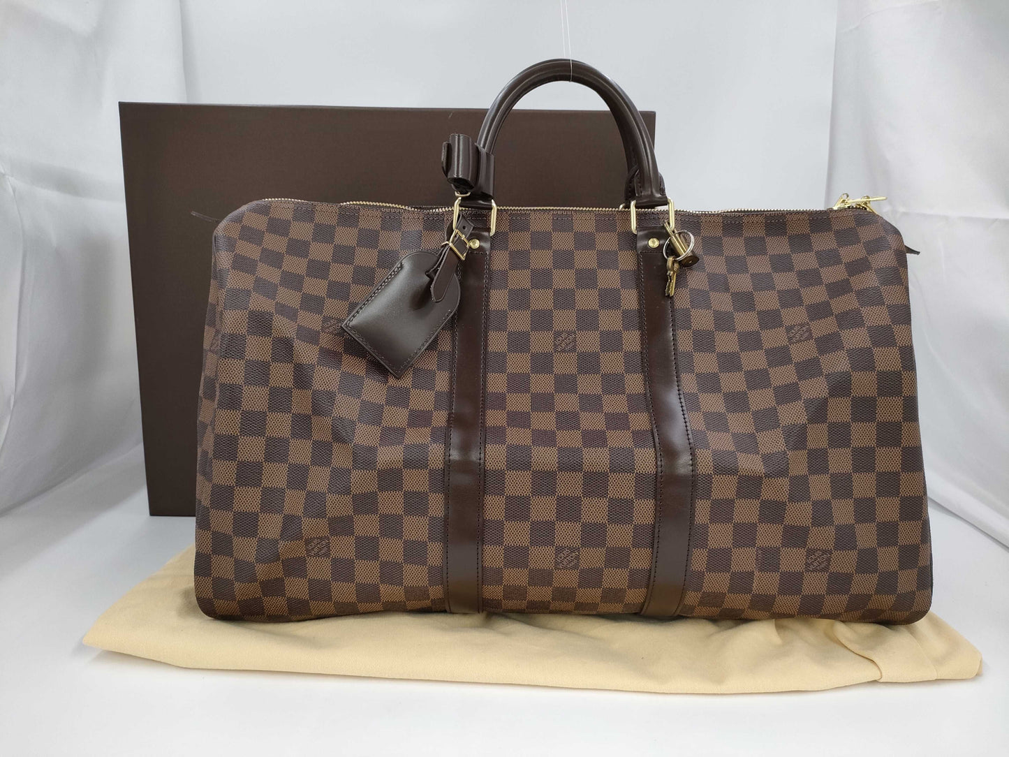 LOUIS VUITTON Damier Keepall 50 Boston Bag