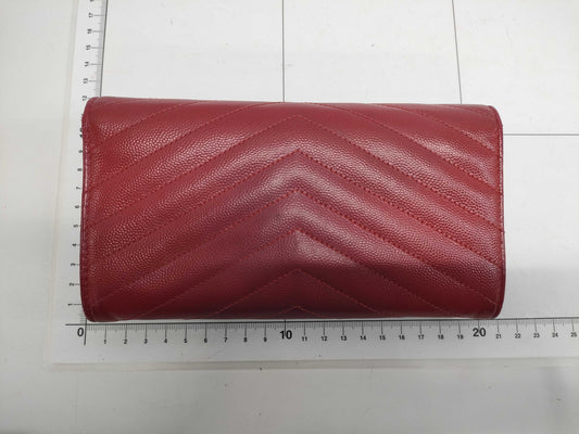 SAINT LAURENT Long Wallet Red Wallet