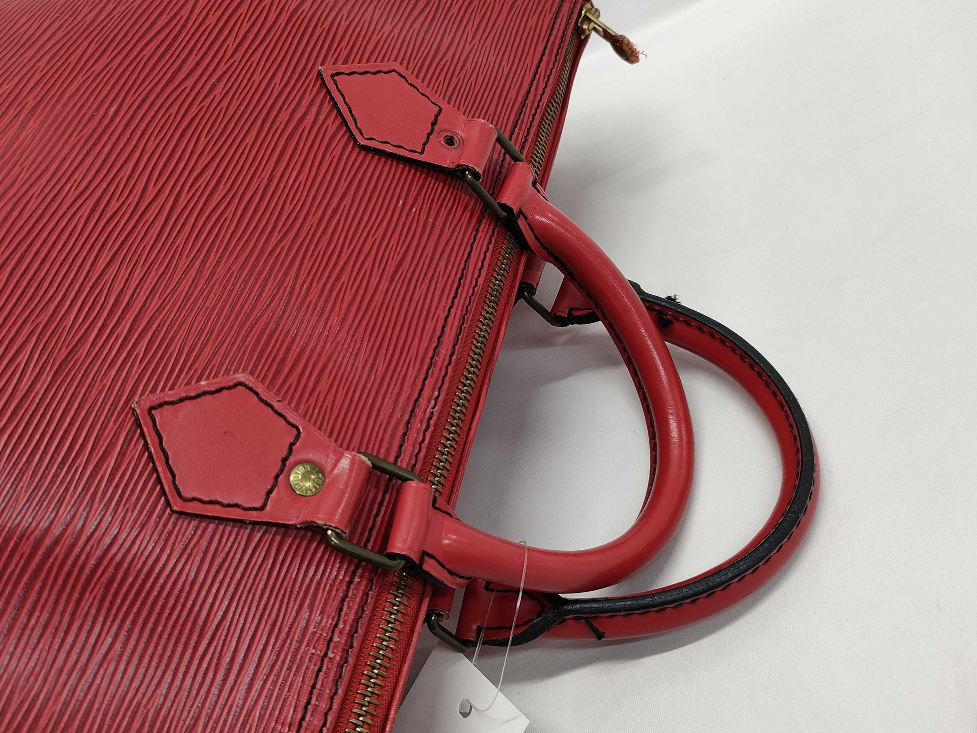 LOUIS VUITTON Epi Speedy Zipper Partial Attachment Handbag