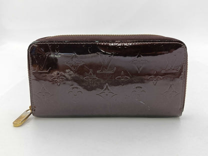 LOUIS VUITTON Vernis M93522 Zippy Wallet Amaranth