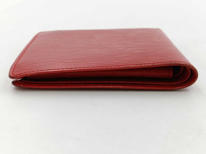LOUIS VUITTON Epi Portefeuille Marco Red Wallet