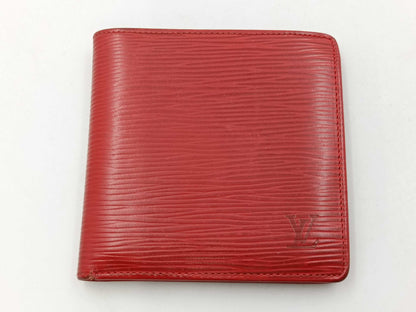 LOUIS VUITTON Epi Portefeuille Marco Red Wallet