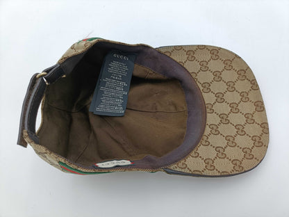 GUCCI GG Canvas Sherry Cap Brown Other Accessories