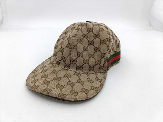 GUCCI GG Canvas Sherry Cap Brown Other Accessories