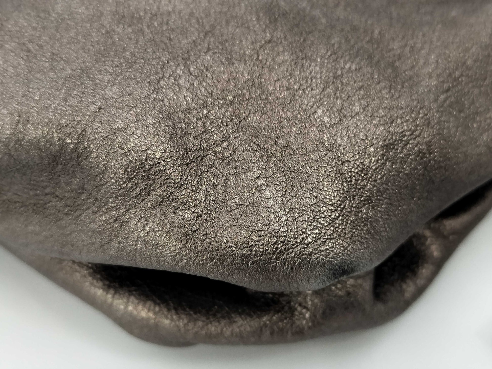 Salvatore Ferragamo Gancini Punched/Leather/Hand Bag