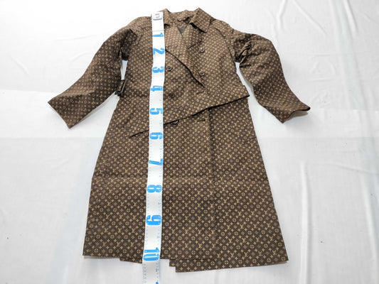 LOUIS VUITTON Monogram All-Over Print Trench Coat
