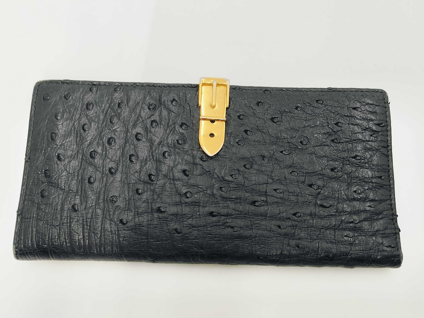 GUCCI Ostrich Long Wallet