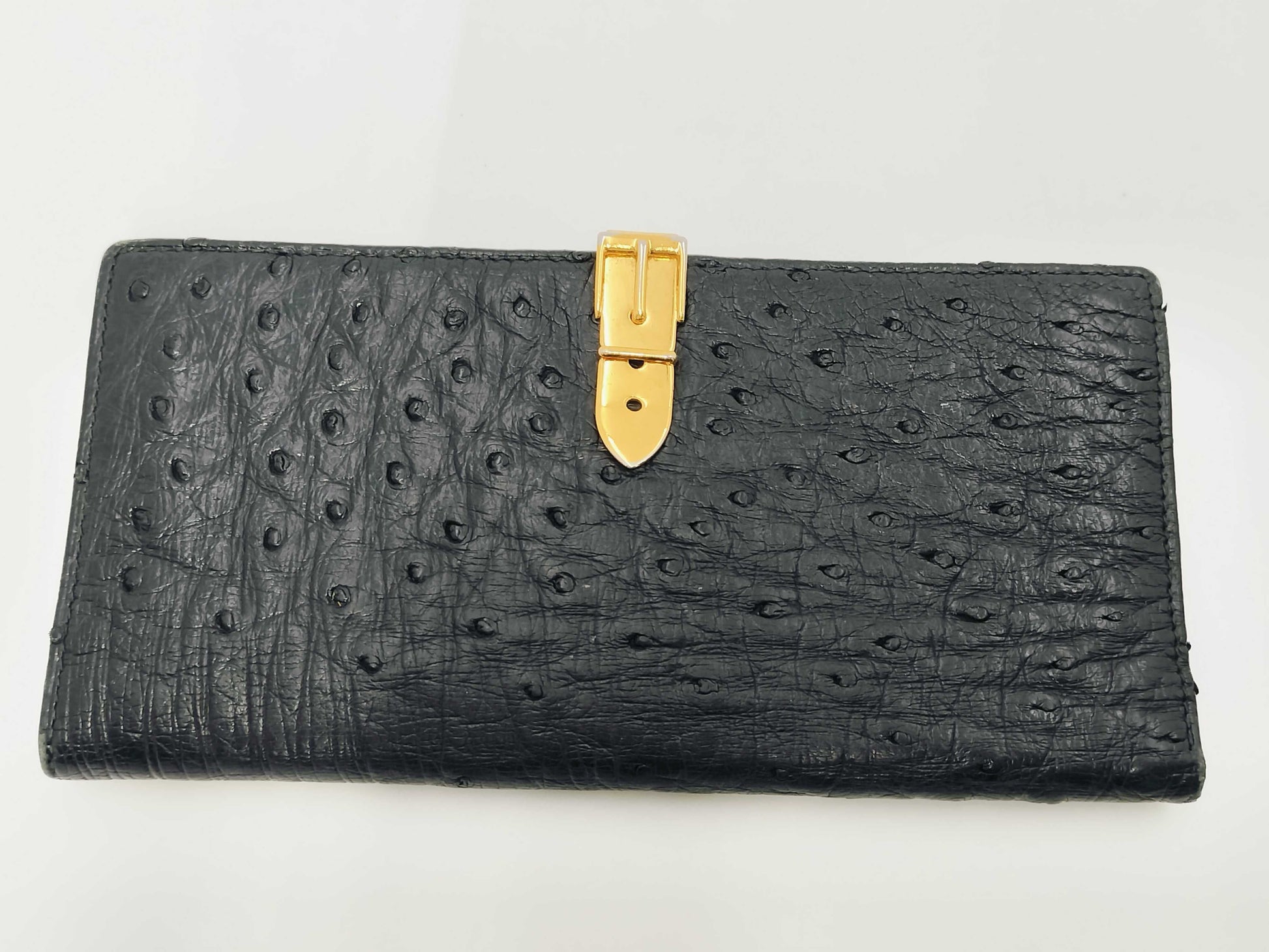 GUCCI Ostrich Long Wallet