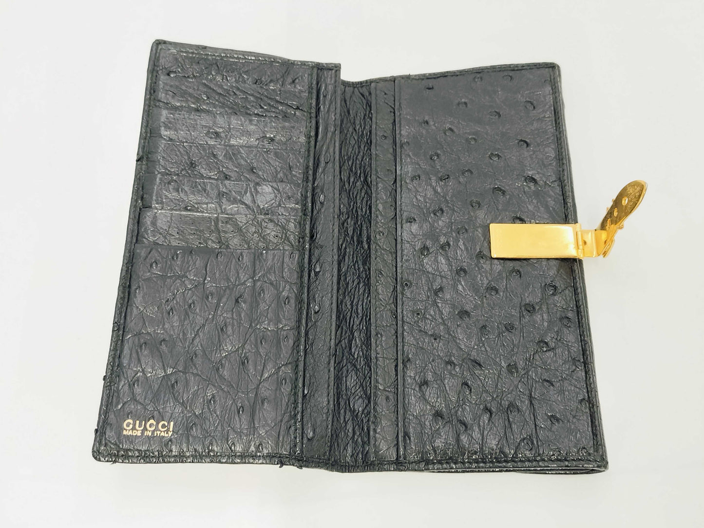 GUCCI Ostrich Long Wallet