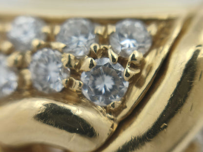 BVLGARI Trica Diamond YG 750 10.6g Ring 