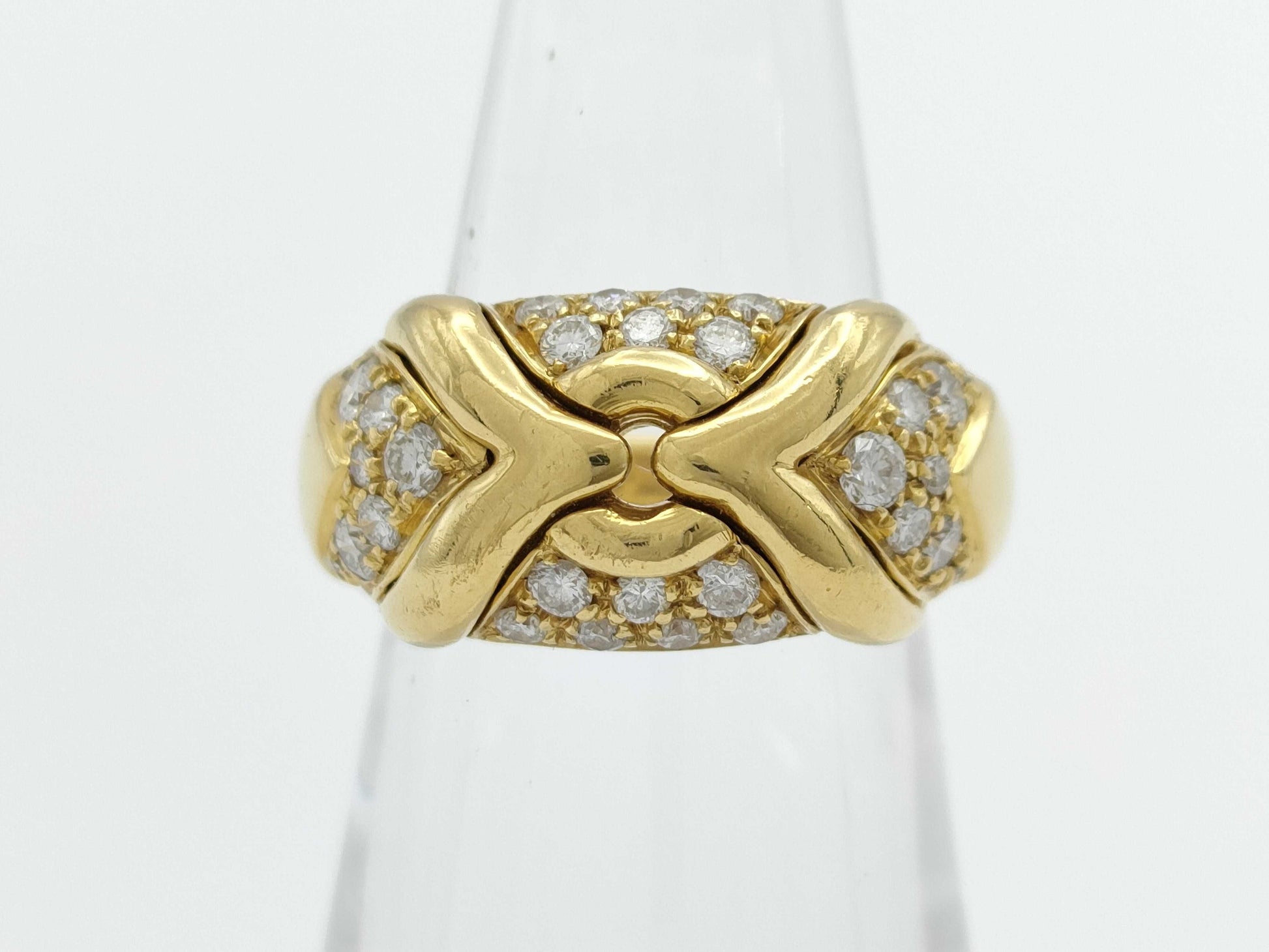 BVLGARI Trica Diamond YG 750 10.6g Ring 