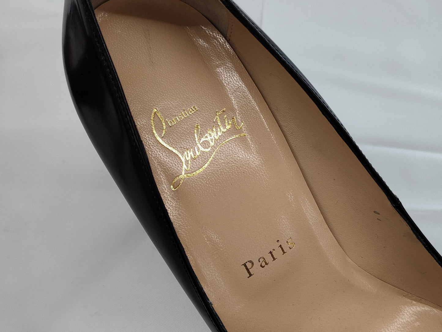 Christian Louboutin Enamel Leather Stiletto Heel Pumps