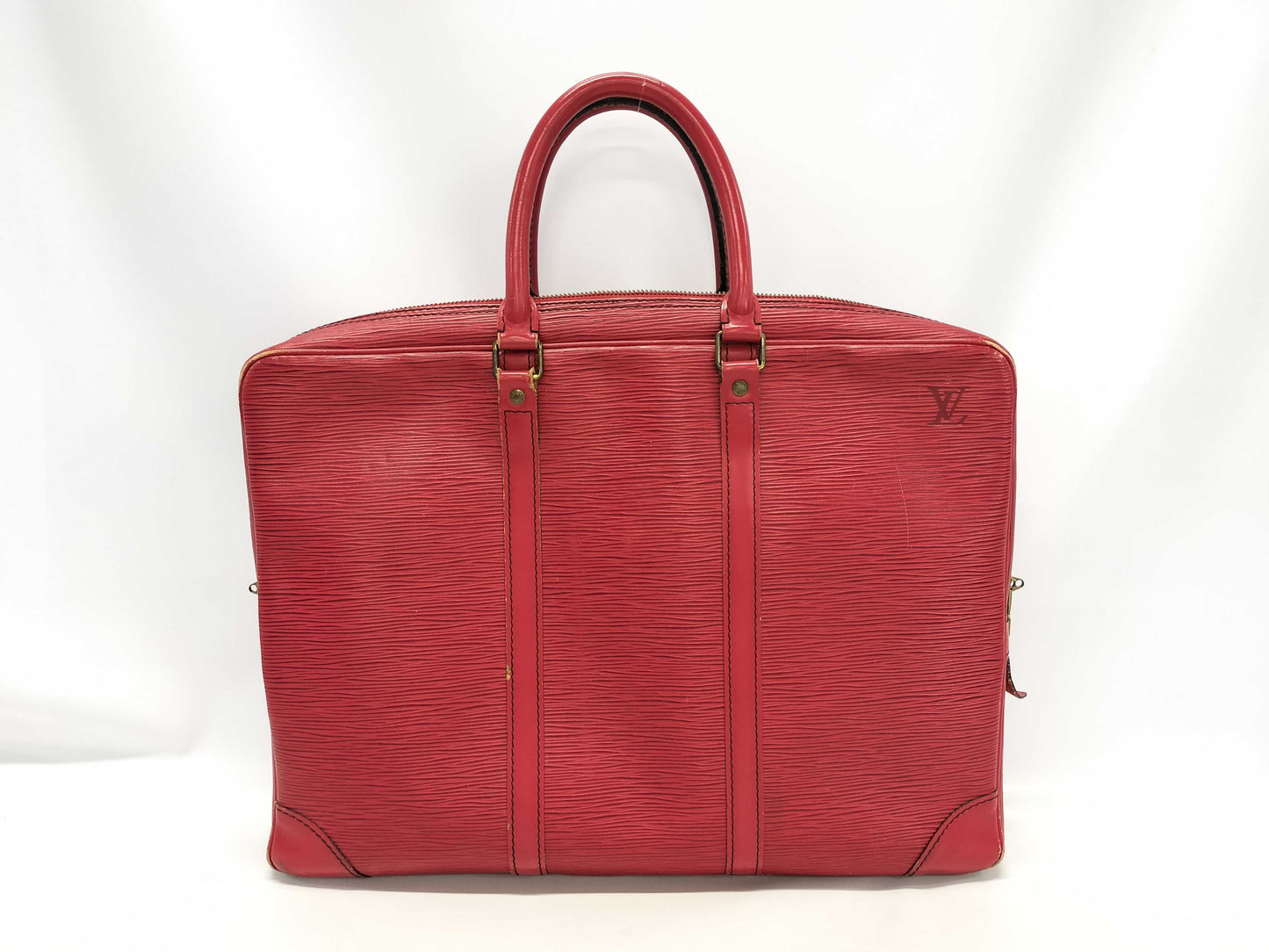 LOUIS VUITTON Epi Voyage / Red Business Bag