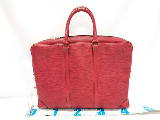 LOUIS VUITTON Epi Voyage / Red Business Bag