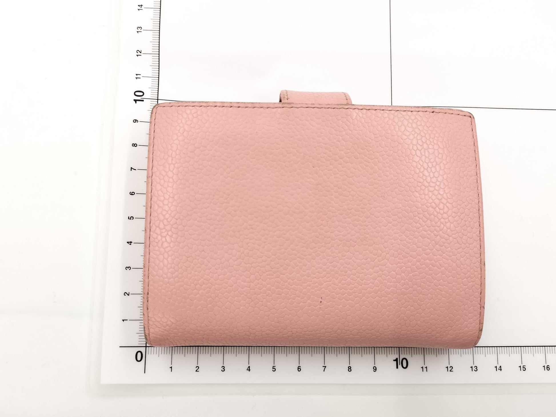 CHANEL Caviar Leather Folding Wallet