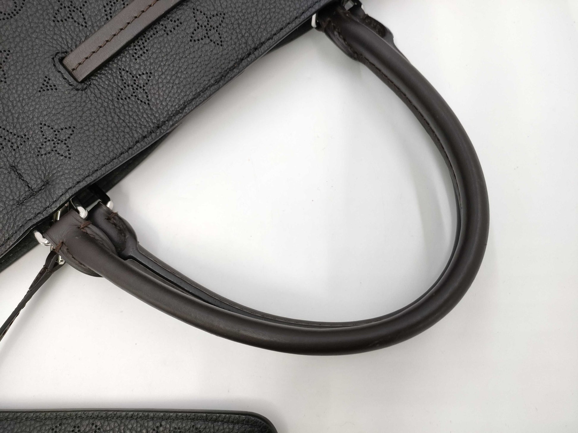 LOUIS VUITTON M54402 Mahina Girolata Noir Tote Bag with Pouch