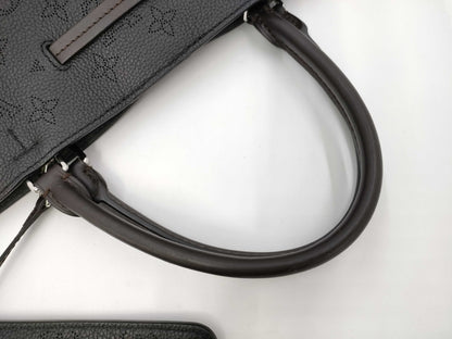 LOUIS VUITTON M54402 Mahina Girolata Noir Tote Bag with Pouch