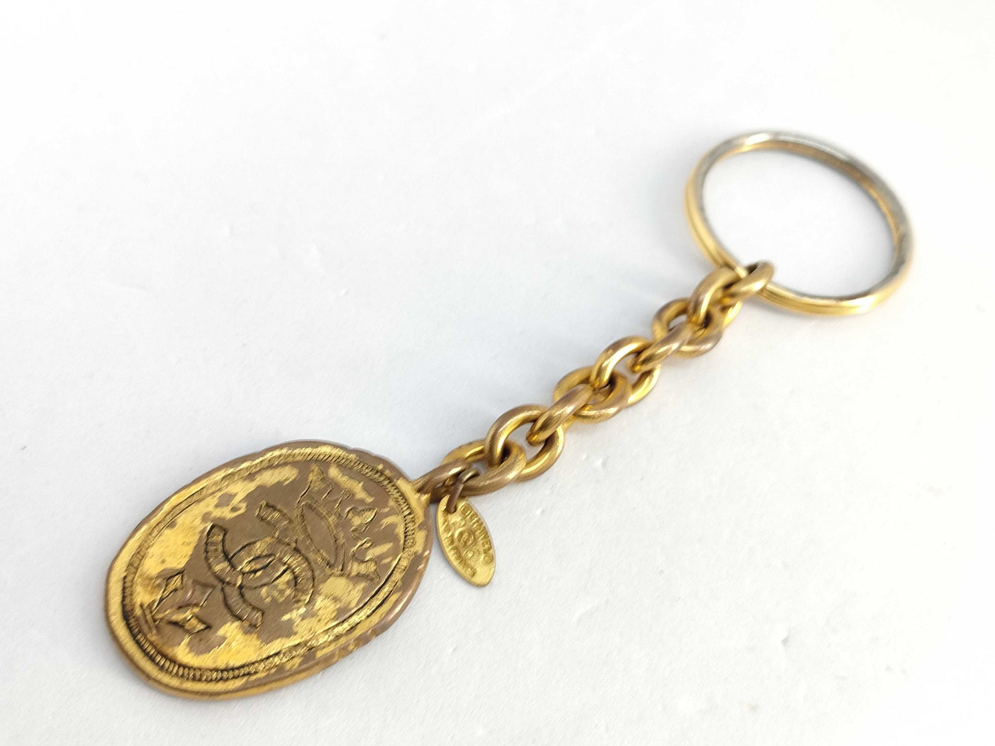 CHANEL Keychain Plate 2 6 Key Case Keychain